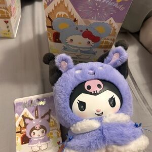 Sanrio Kuromi Plush Doll in Purple and Black